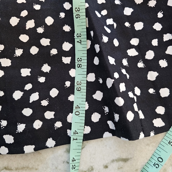 Robbie Bee Polka Dot Fit & Flare Dress Size 10 Sleeveless Floral Detail - Picture 9 of 9